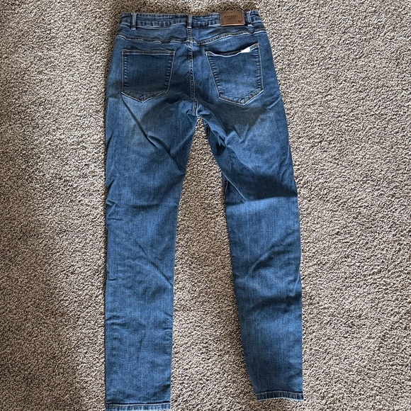 Slim Straight Men's Jeans in Dark Blue - Unbranded - Picture 3 of 3